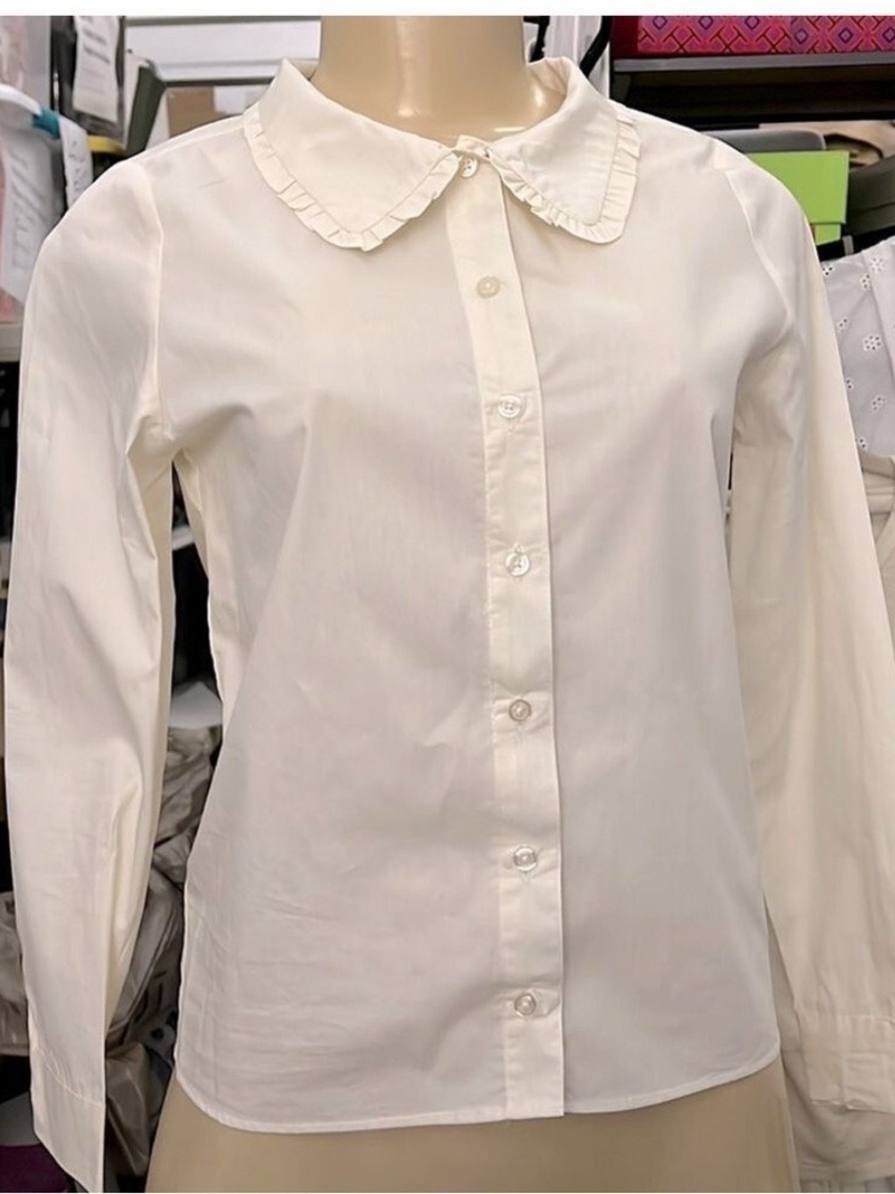 NWT $34 GB Girls All Cotton Blouse Size Large
